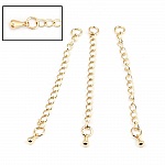 Chaîne d'Extension Pour Collier Bracelet en Cuivre Plaqué OR