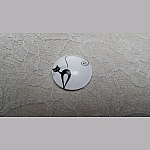 cabochon rond en verre 25mm chat 006 