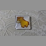 cabochon carré en verre 30mm 012 