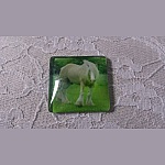 cabochon carré en verre 30mm 010 