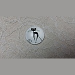 cabochon rond en verre 20mm chat 008 