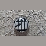 cabochon rond en verre 20mm oiseaux 008 