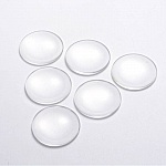 Cabochon Rond 40 mm en verre transparent R016-40