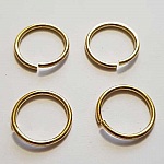 20 anneaux de jonction ouvert 20 mm 02 métal argenté Doré