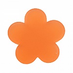 Fleur pvc 26 mm Orange Opaline