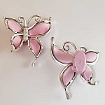 Breloque papillon N°18 Rose