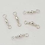 Breloque Barre 2 anneaux N°09 Argent