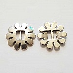 Perle passant rectangle pour cuir 06 mm Argent N°15