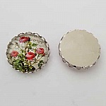 Pendentif Cabochon 20 mm Fantaisie N°01-05 Fleur