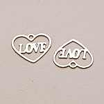 Breloques Cœur N°87 Cœur Argent Love