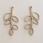 Breloque Fleur Métal N°163 Argent