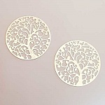 Estampe N°19 Rond 45 mm Argent