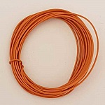 Fil Métal Plastifié 0.8 mm Marron Clair x 3 mètres