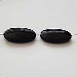 Breloque Perle Style Galet Noir N°02