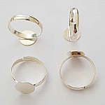 1 support bague ronde de 10 mm Argent N°32