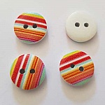 Bouton 15 mm rond fantaisie - 15-10