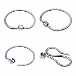 Bracelet Acier Inoxydable N°06 Argent Fermoir Clip 22 cm