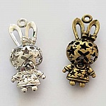 Breloque Lapin N°03 Lot de 2 pièces