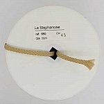 Cordon tressé 06 mm Taupe x 1 mètre