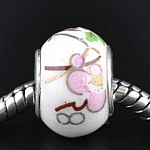 Perle N°0044 Blanc Rose compatible européen