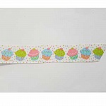 Ruban Galon 37 mm motif cupcakes