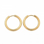 Support Boucle d'oreille Créole Huggie Acier Inoxydable N°05-25 mm 02