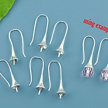 Support Boucle d'oreille pour boule à garnir x 1 Paire