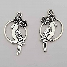 Breloque Oiseau N°01 x 4