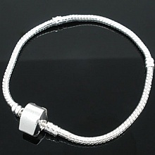 Bracelet maille serpent 3 mm Européen aimanté du 17 au 23 cm