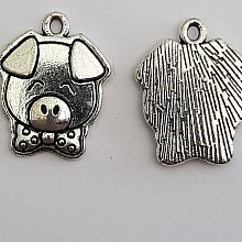 Breloque Cochon N°01 X 1 Pièce