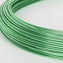 Fil Aluminium 1 mm Light Green rouleau de 10 mètres.