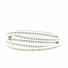 Cuir Bille Blanc de 06 mm avec chaînette bille nickel free par 20 cm