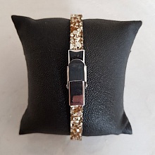 Lanière paillettes Argent de 06 mm doublée cuir par 20 cm