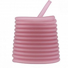 1 mètre cordon Pvc Creux 6,5 mm Prune