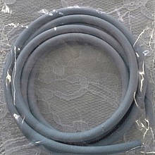 1 mètre cordon Pvc Creux 4 mm Gris Foncé Pastel