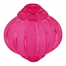Perle Lucite Forme Lampion Striée Fushia