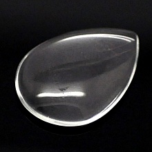Cabochon Goutte 18 x 25 mm en verre loupe transparent N°25