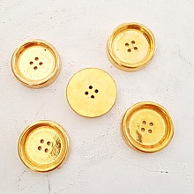 Bouton Doré N°07 de 29 mm Rond