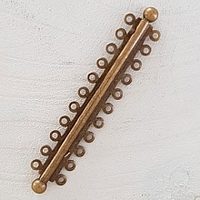 Fermoir Multi-Rangs Bronze.