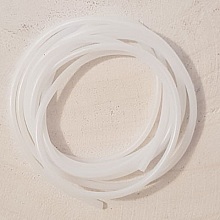 1 mètre de cordon pvc creux de 2 mm Blanc.