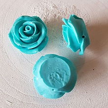 Fleur Synthétique N°02-07 turquoise