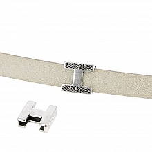 Passant 10 mm en Zamak N°17 Argent