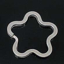 Anneau porte clés forme fleur 34 x 35 mm