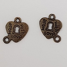 Breloque cadenas serrure N°10 Cuivre