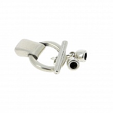 Fermoir toggle pour cuir de 5 mm en Zamak