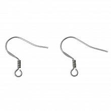 Support Boucle d'oreille Hameçon Acier Inoxydable N°05 x 5 paires