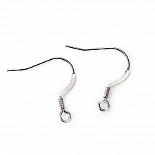 Support Boucle d'oreille Hameçon Acier Inoxydable N°06 x 1 paire
