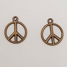 Breloque Peace & Love N°07 Bronze