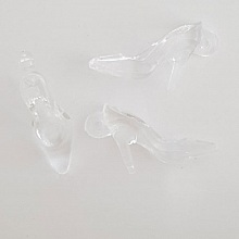 3 Breloques Chaussure N°33 Transparent