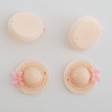Breloque Chapeau N°08 Beige Rosé